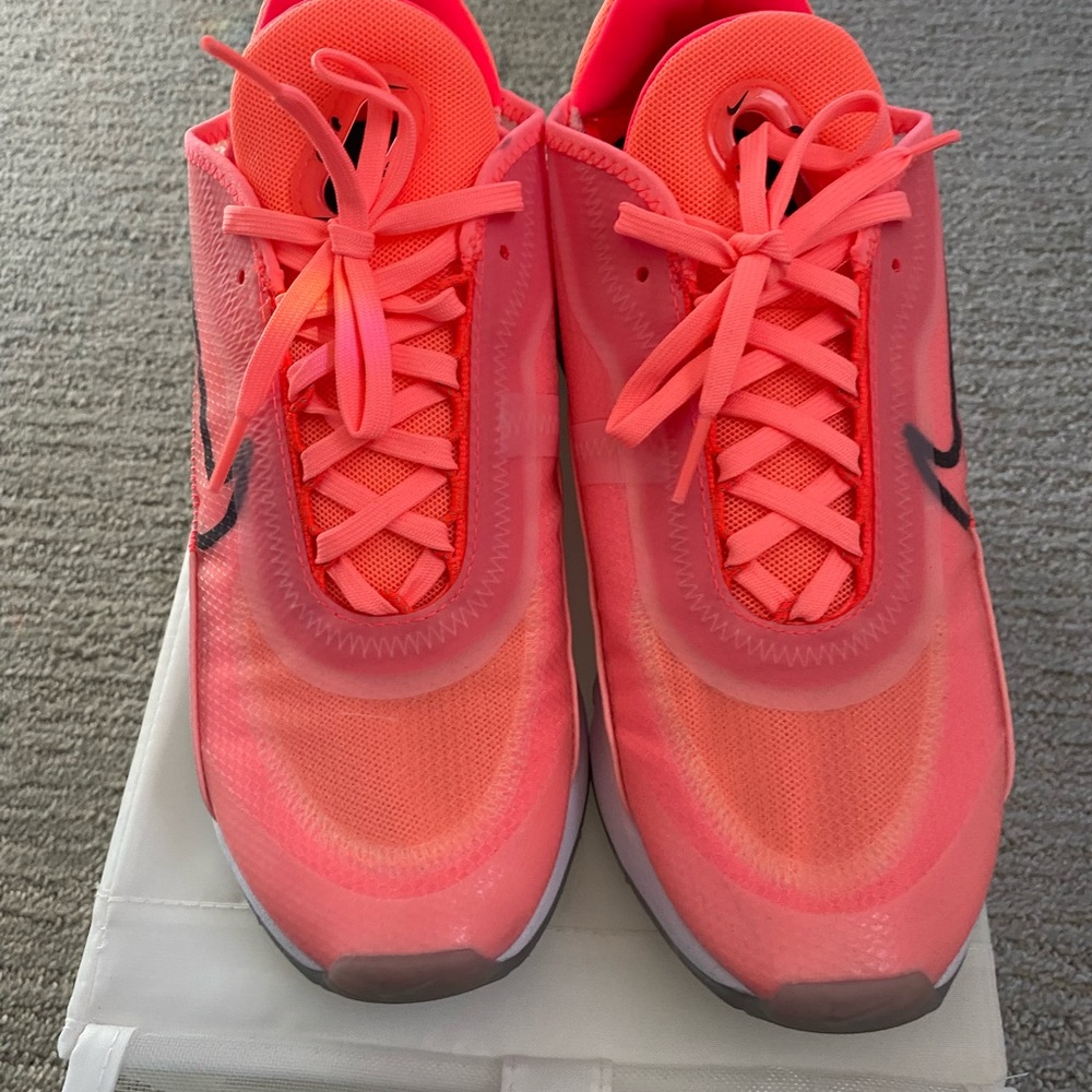 Nike hot pink coral colored shoes